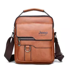 JEEP BULUO-Sacos Mensageiro Crossbody de Couro para Homens, Bolsa Casual Business, Brand Shoulder Bag, Nova Qualidade na internet