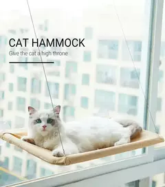 Dobrável gato janela poleiro cama rede gato janela parede poleiro assento de rede com 4 ventosas fortes - Wolf Magazine