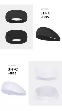 Elastic Absorbent Sports Headband para homens e mulheres, bandagem de cabelo, suor, corrida, fitness, ciclismo, corrida, tênis, ioga, academia - comprar online