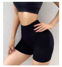 Shorts de ioga para mulheres, treino elástico, cintura alta, controle de barriga, calças Ruched Booty, calças justas de compressão sem costura - Wolf Magazine