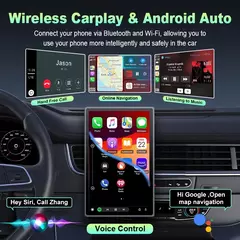 Reprodutor multimídia portátil de 7 polegadas, tela carplay ai, tela sensível ao toque ips, navegação gps, suporte bluetooth, tela horizontal/vertical - comprar online