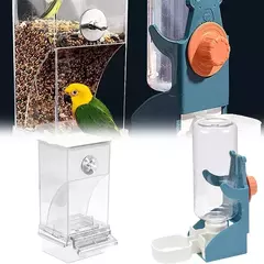 Dispensador de água automático para pássaros, gaiola de alimentação para papagaio, dispensador de água automático, recipiente de sementes de papagaio, gaiola de alimentação de alimentos, dispe de água na internet