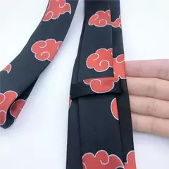 Anime ninja naruto akatsuki uchiha itachi cosplay traje adulto unisex gravata estudante halloween prop acessórios presente de natal na internet