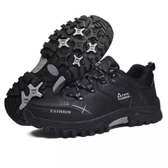 Botas de neve de couro impermeáveis masculinas, super quentes, ao ar livre, caminhadas, trabalho, sapatos de viagem, inverno, tamanho 39-47 na internet