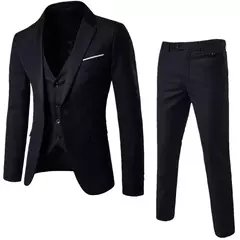 Ternos de casamento formais de luxo para homens, conjunto elegante de blazers, casacos completos, colete, calças, jaquetas, 3 peças, 2022