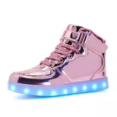 Tamanho 25-46 led sapatos com luzes brilhantes led chinelos para crianças & adulto feminino tenis para crianças meninos meninas sapatilhas luminosas
