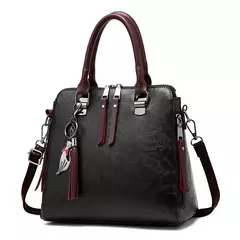 Imagem do Bolsa de Ombro de Couro Retro para Mulheres, Bolsa Crossbody Messenger, Grande Capacidade, Bolsa Feminina, Designer de Luxo, Alta Qualidade