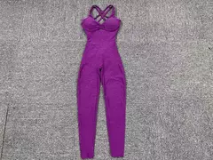 Macacão Push Up Feminino, Roupa Esportiva, Roupas de Yoga, Ginásio, Macacão Fitness, Roupa Esportiva, Rosa, 2021 - comprar online