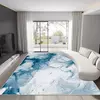 Tapete estilo mármore nórdico para sala de estar, tapete luxuoso de decoraçã