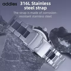 ADDIES-Relógio de aço impermeável para homens, relógios esportivos Quatrz, marca superior, relógio de mergulho, luxo, venda quente, 30m na internet