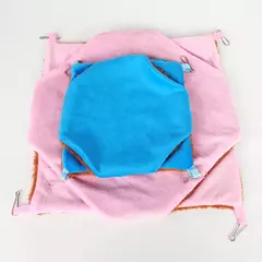 Rede para ratos, cama quente de pelúcia dupla grossa para casa de hamster, ninho, saco de dormir, camas de árvore penduradas, cobaia, gaiola de hamster - comprar online