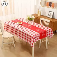 Impermeável Xadrez Toalha De Mesa, Anti-Slip Cobertura De Mesa, Decoração De Mesa, Festa De Casamento, Decoração De Natal, Acessórios - Wolf Magazine