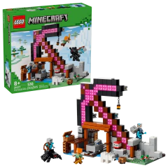 LEGO Minecraft 21277 Classic Mine Pick Puzzle Blocks Meninos e Meninas Quebra-cabeça Brinquedos Presente