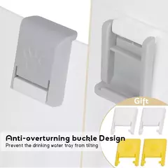 Fonte ultra silenciosa para gatos, APETDOLA Bebedor automático para gatos e cães de 2 l, fonte de água gatos com 6 camadas filtradas, 4 altura de fonte e bandeja de aço inoxidável - loja online