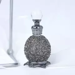 Imagem do 1pc oriente médio dubai luxo strass decorativo garrafa de perfume de vidro dispensador de óleo essencial garrafa 15ml presente requintado