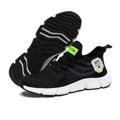 Tênis feminino de corrida vulcanizada respirável, tênis feminino, leve, esportivo, caminhando, confortável, casual, moda