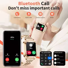LIGE-AI Controle de Voz Relógio Inteligente para Mulheres, Esporte Fitness Smartwatch, Pulseira Full Touch, Chamada Bluetooth, À Prova D 'Água, Moda Feminina - comprar online