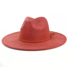 Chapéu Fedora de camurça para homens e mulheres, chapéu de feltro, Fedora clássico, chapéu de igreja, jazz, outono, inverno, 9,5 cm - Wolf Magazine