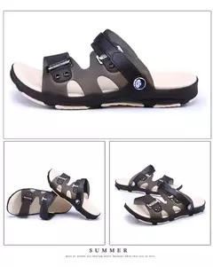 Sandálias Peep Toe antiderrapantes duráveis para homens, chinelos de praia ao ar livre, calçados casuais, verão, novos na internet
