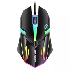 SKYLION F1 Wired 3 Teclas Mouse Iluminação Colorida Jogos e Escritório Para Microsoft Windows e Apple IOS System na internet