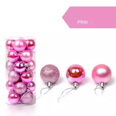 Christmas Tree Bauble Pendurado Ornamento para Decoração de Casa, Xmas Ball, Pendant Balls, Party Decor, 30mm, 24Pcs - loja online