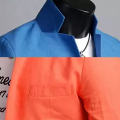 Masculino casual blazer primavera outono cor sólida lapela colarinho botão bolsos decoração terno de negócios topos festa de casamento outwear casaco