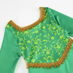 Cosplay Fantasy Dress Up Green Princess Traje para crianças, manga comprida, vestidos extravagantes, Halloween Shrek, vestido elegante para crianças, vestidos estampados - loja online