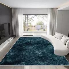 Tapete estilo mármore nórdico para sala de estar, tapete luxuoso de decoraçã - Wolf Magazine