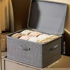 Imagem do Caixas de armazenamento impermeáveis empilháveis-organizadores multiuso para armário, quarto, escritório de cozinha, ideais para brinquedos, livros, armazenamento de roupas