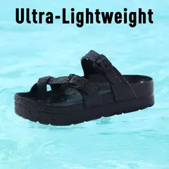 Pallene-Sandálias femininas de plataforma tamancos, chinelos de sola grossa, sandálias femininas de praia ao ar livre com suporte de arco, sapatos macios de EVA na internet