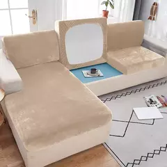 Sofá de pelúcia antiderrapante Slipcover, capa de sofá elástica para quarto, escritório, sala de estar, decoração de casa, sofá, protetor de móveis, 1pc