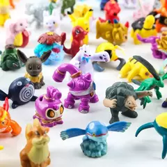 Imagem do 24-144 pçs estilo diferente pokemon anime figura pikachu modelo de ação 2-3cm não repetindo mini modelo boneca brinquedo crianças presentes de natal