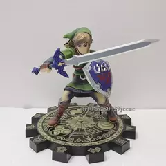 Anime lenda de zelda figura respiração do selvagem figma 319 320 figuras link zelda mestre espada figura de ação figma 153 céu espada