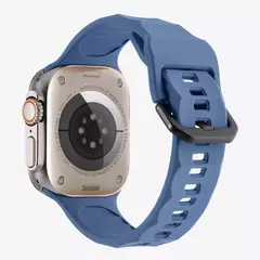 Banda de silicone para apple watch pulseira 49mm 45mm 41mm esporte pulseira 44mm 40mm 42mm 38mm pulseira iwatch ultra 9 8 7 6 se 5 4 cinto - loja online