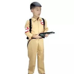 Imagem do Ghostbusters filme crianças adultos cosplay traje com pacote proton halloween natal carnaval tema festa roupas fãs coleção