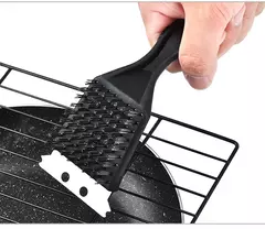 Barbecue Grill Steel Wire Cerdas Escova, BBQ Limpeza Escovas, Durable Cooking Tool, Outdoor Home Gás Kit Acessórios na internet