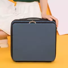 Bagagem portátil de viagem para mulheres, caixa cosmética de 16 ", embarque leve, maquiagem profissional, mini mala simples, bolsa na internet