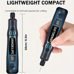 Shangklife kit de ferramentas rotativas sem fio usb, caneta de gravação em madeira, faça você mesmo para joias, metal, vidro, mini broca sem fio - loja online