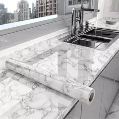 Papel de parede à prova de óleo de cozinha, impermeável, filme à prova de umidade, bancada, autoadesivo, telha de mármore - comprar online