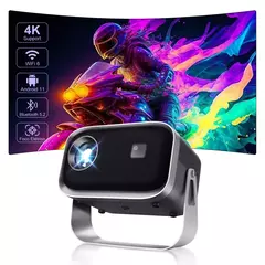 Salange-P28B Suporte 4K Projetor, Android 11, WiFi 6, BT5.0, Smart TV, 720P, Cinema, Filme ao ar livre, Foco Eletrônico, Excelente Som