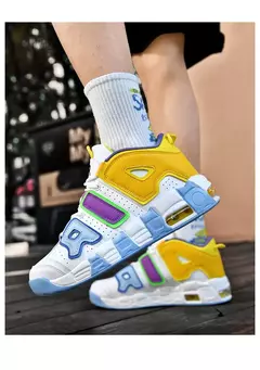 Imagem do Sapatos respiráveis para homens Tênis de corrida de maratona, tênis de basquete ao ar livre, calçados esportivos casuais tamanho grande, inverno