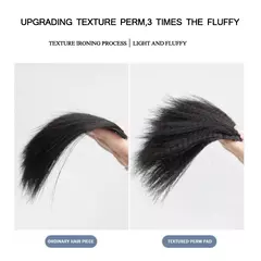 Invicaple Texturizado Cabelo Extensão Pad, texturizado Perm, Clip-In Pads, Overhead Cabelo Pedaço, Aumentar o Volume Perucas - loja online