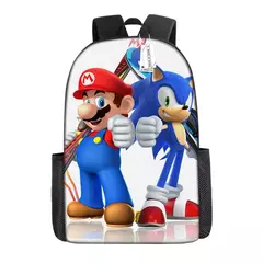 Mochila Mario Cartoon Anime, Super Mario Schoolbag, Mochila Mochila para crianças, Bolsas meninas
