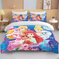 Imagem do Disney Princess Impresso Bedding Set para Adulto, Microfibra Bed Cover, Quarto Duvet, Anime Cartoon Fronha, 10 Tamanhos