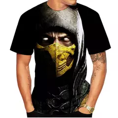 Mortal Kombat 11 T-shirts impressas em 3D para homens e mulheres, roupas de rua grandes, Harajuku Tees, tops, roupas infantis, jogos de luta