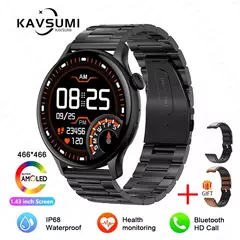 Imagem do Smartwatch NFC para Mulheres, Smartwatch com Tela HD, Frequência Cardíaca, Rastreamento GPS, Chamadas por Voz, Huawei, Xiaomi, Novo, Senhoras, 466x466, 2022