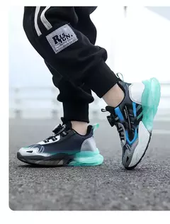 Imagem do Tênis de malha respirável infantil, tênis esportivo casual, tênis de corrida leve, tênis de caminhada para meninos e meninas, novo
