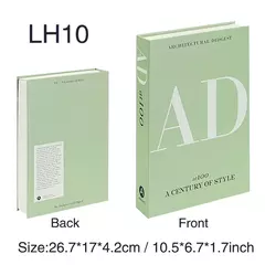 Livros falsos de luxo para decoração de casa, acessórios para sala, decoração de moda, suporte, nórdico simples, mesa de café - loja online