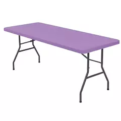 Elastic spandex toalha de mesa, 4/6/8ft, estiramento, retangular, lavável e resistente a rugas, para a mesa do pátio, 1 pc