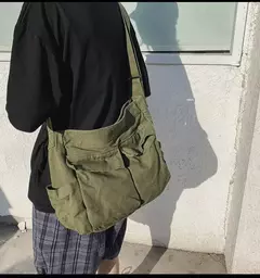 Bolsa de lona vintage para mulheres, sacolas de ombro adolescente, sacos mensageiro para senhoras, bolsa casual, bolsa crossbody na internet
